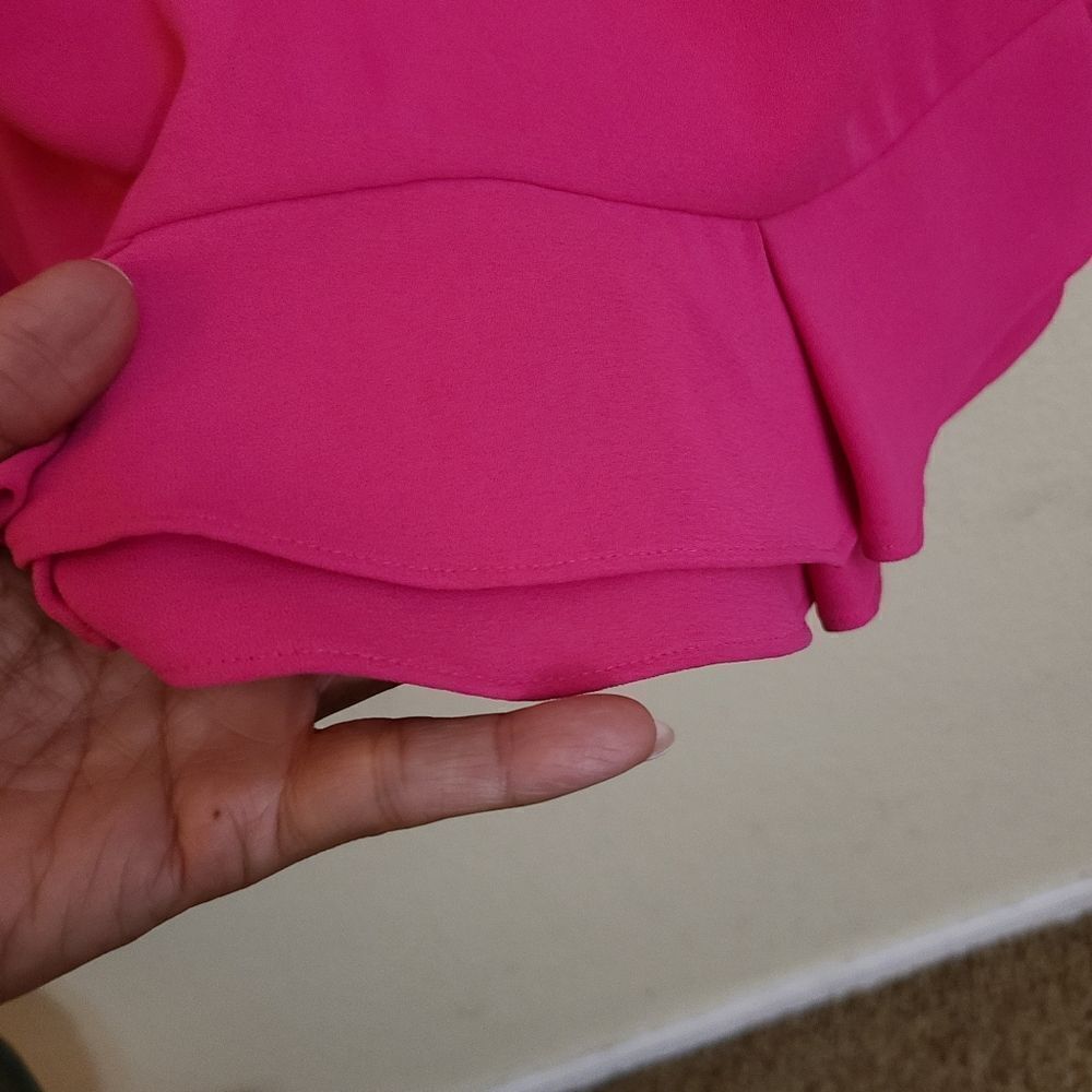 CeCe Pink Ruffle Hem Dress, size 6 - Picture 5 of 14
